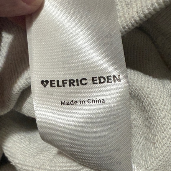 Aelfric Eden Gray Hoodie with Navy Star Design - Picture 2 of 3